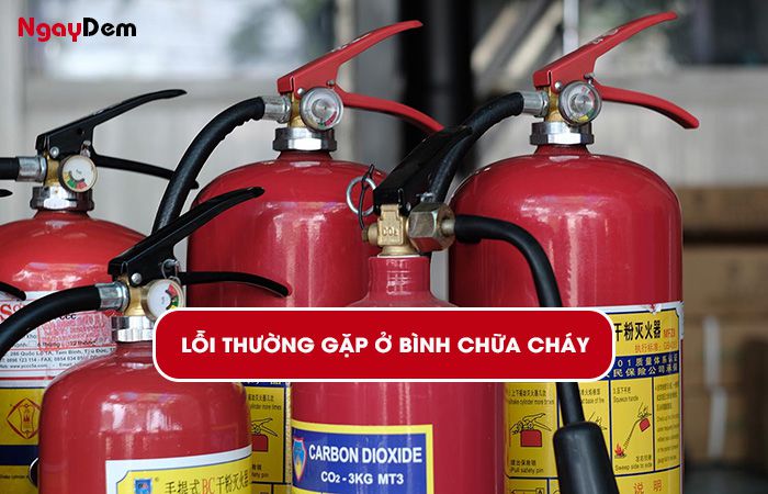 Các lỗi thường gặp ở bình chữa cháy Các lỗi thường gặp ở bình chữa cháy